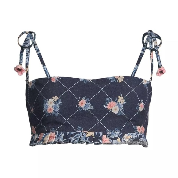 NWT Anthropologie Agua Bendita Allie Crop Top Large - Picture 2 of 5